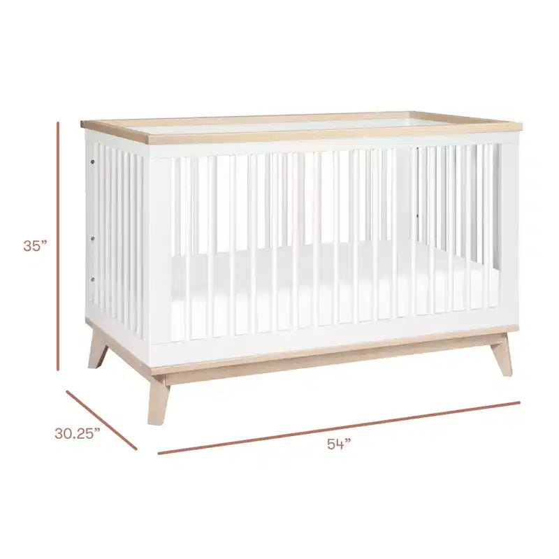 Culla convertibile 3-in-1 Babyletto Scoot con kit di conversione per lettino per bambini