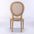 Sedie imbottite moderne di metà secolo in 2 pezzi, sedie da pranzo moderne con schienale traspirante, struttura in legno, per soggiorno, cucina, sala da pranzo