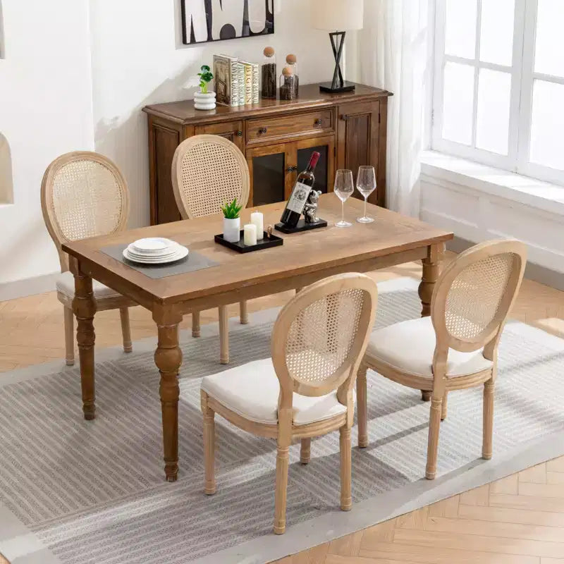 Sedie imbottite moderne di metà secolo in 2 pezzi, sedie da pranzo moderne con schienale traspirante, struttura in legno, per soggiorno, cucina, sala da pranzo