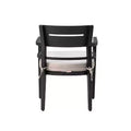 Outdoor Teak Dining Chair with Cushion, Suitable for Patios, Outdoor Spaces, Balconies, Porches, Backyards, and Verandas