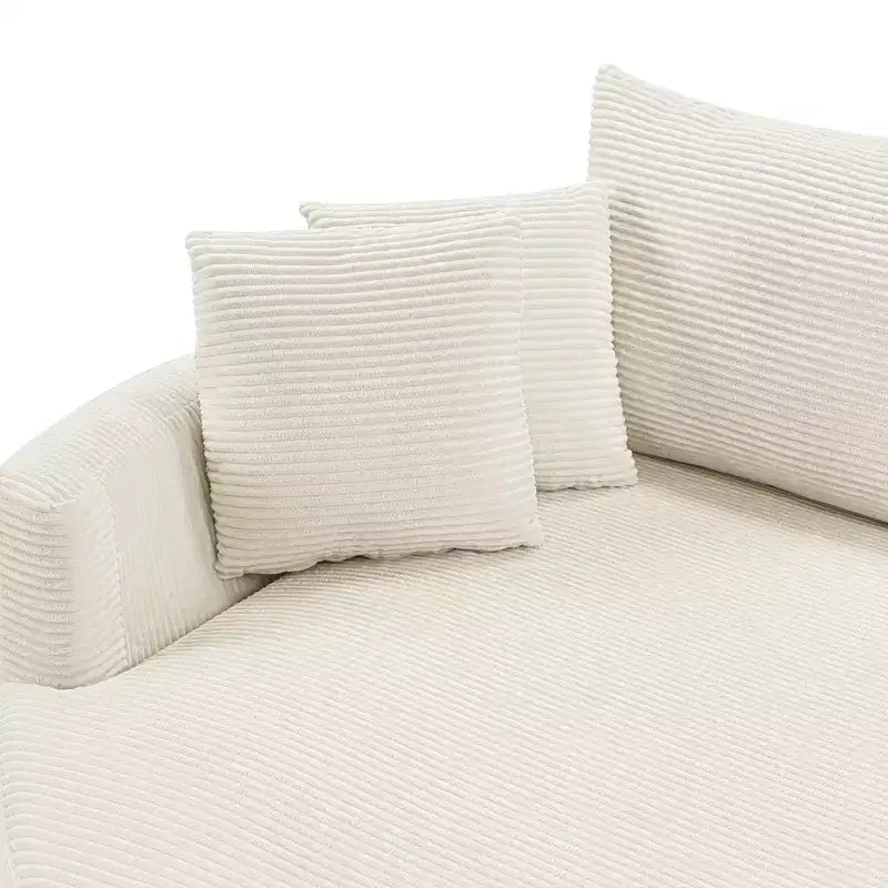 Whisen 102.3 Divano chaise longue doppio oversize e divano letto, Divano con seduta profonda