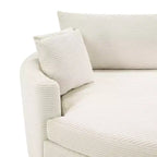 Whisen 102.3 Divano chaise longue doppio oversize e divano letto, Divano con seduta profonda
