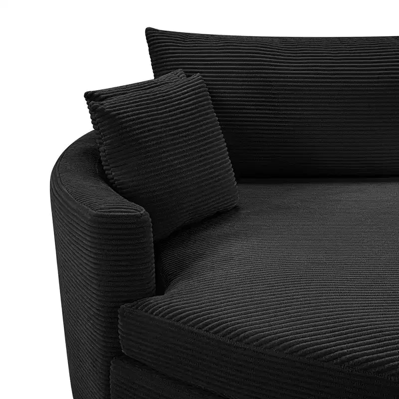 Whisen 102.3 Divano chaise longue doppio oversize e divano letto, Divano con seduta profonda