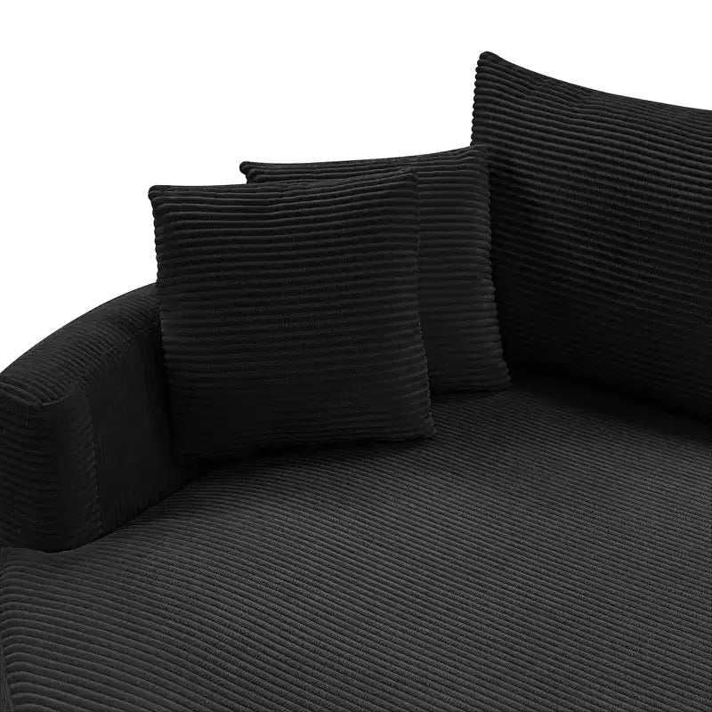 Whisen 102.3 Divano chaise longue doppio oversize e divano letto, Divano con seduta profonda