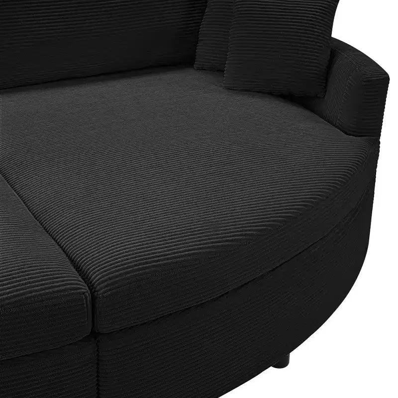 Whisen 102.3 Divano chaise longue doppio oversize e divano letto, Divano con seduta profonda