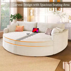Whisen 102.3 Divano chaise longue doppio oversize e divano letto, Divano con seduta profonda