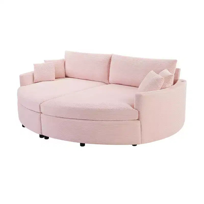 Whisen 102.3 Divano chaise longue doppio oversize e divano letto, Divano con seduta profonda