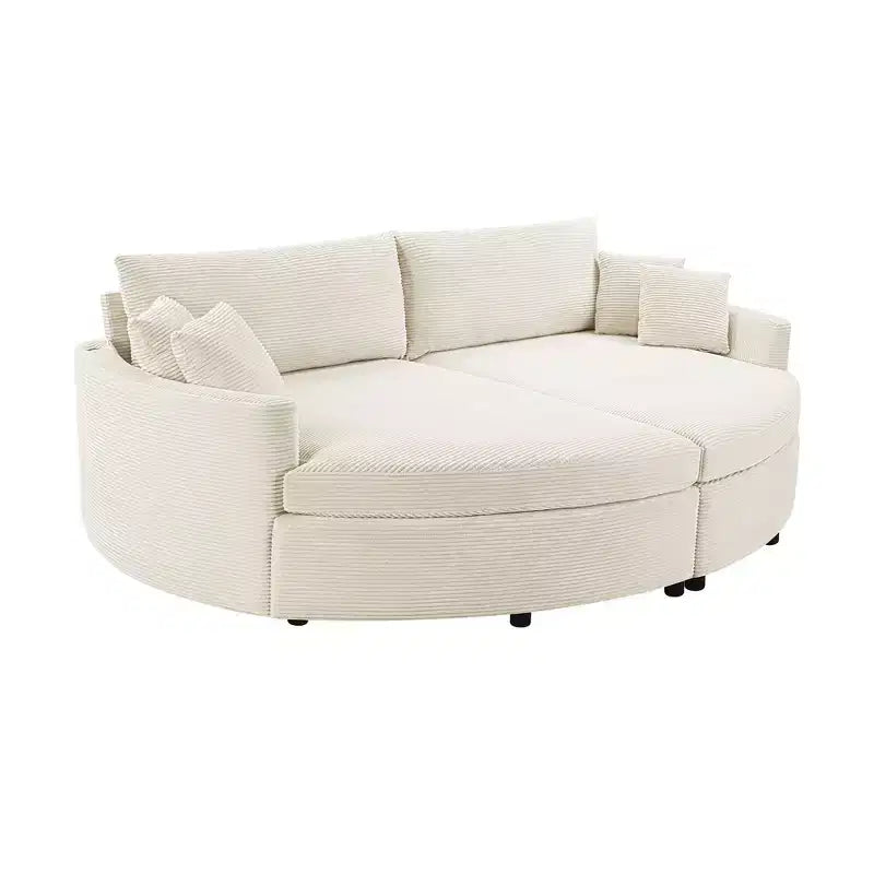 Whisen 102.3 Divano chaise longue doppio oversize e divano letto, Divano con seduta profonda