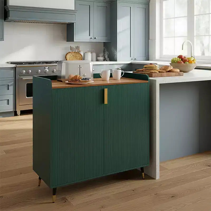 31.5 Mobile Bar Cantinetta, Mobile Bar da Caffè in Legno con Portabottiglie e Portabicchieri, Credenza Moderna a Buffet per Soggiorno Ingresso di Casa