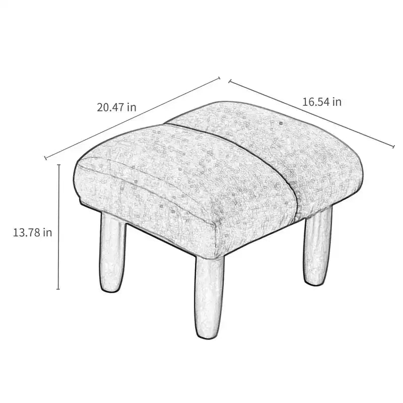 Poltrona da salotto girevole FurnitureR con pouf, poltrona reclinabile regolabile con poggiapiedi, sedia da gioco e meditazione per soggiorno camera da letto