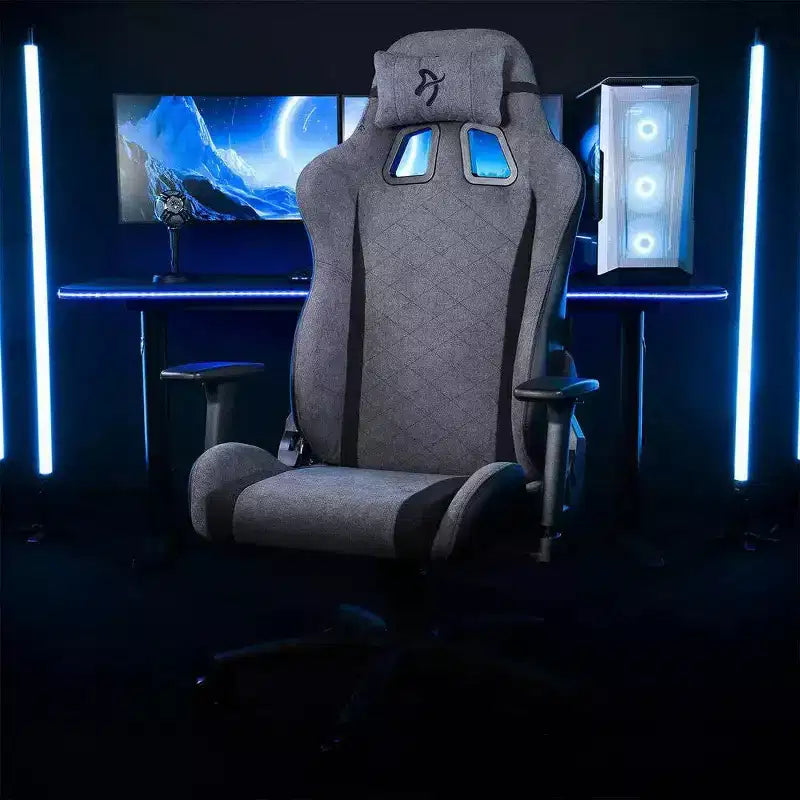 Sedia da ufficio e gaming Arozzi Avanti Soft Fabric con morbidi cuscini per il collo e il supporto lombare