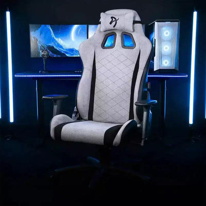 Sedia da ufficio e gaming Arozzi Avanti Soft Fabric con morbidi cuscini per il collo e il supporto lombare