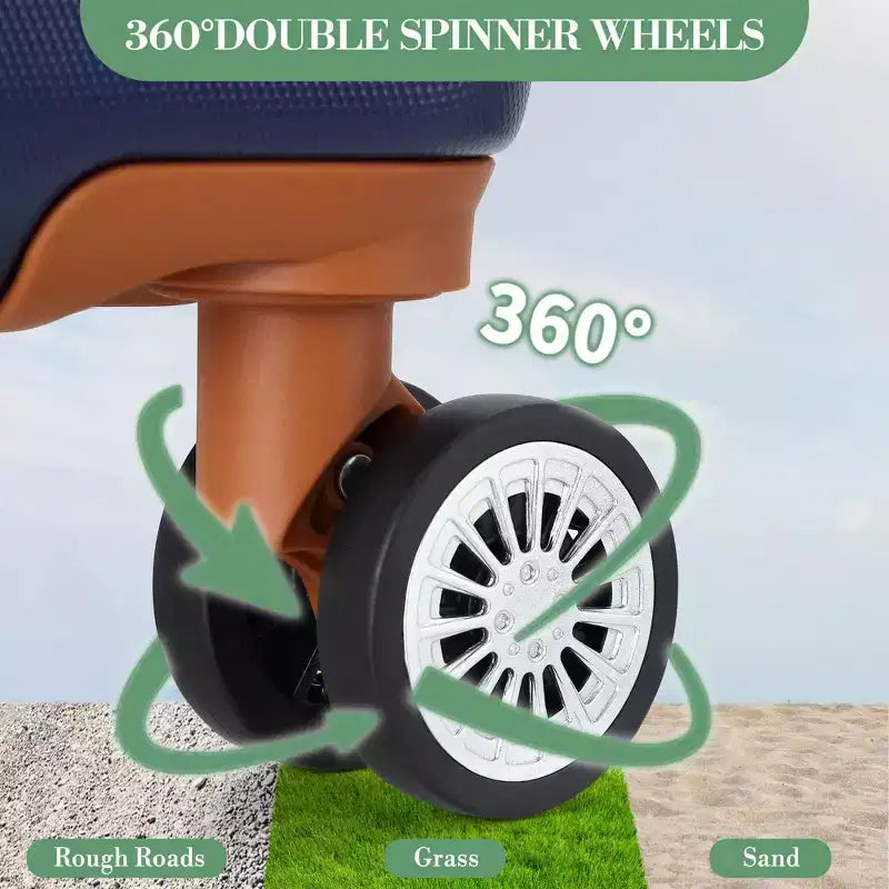 Valigia rigida espandibile da 24 pollici - Valigia spinner in ABS leggera con lucchetto TSA, approvata per il trasporto aereo