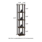 Scaffale portaoggetti HOMLUX a 5 ripiani multiuso, scaffalatura aperta con struttura resistente
