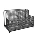 Poolside Float Storage Basket with Rolling Wheels, Easy-Moving Pool Organizer Cart Ideal, for Floaties and Beach Gear