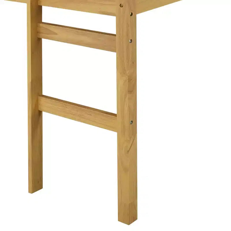 MAYEERTY Struttura Letto Matrimoniale in Legno di Pino Massiccio Senza Necessità di Rete a Molle Design Silenzioso