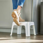 Sgabello a un gradino Gracious Living, Sgabello piccolo, 24 cm, Bianco