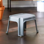 Sgabello a un gradino Gracious Living, Sgabello piccolo, 24 cm, Bianco