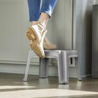 Sgabello a un gradino Gracious Living, Sgabello piccolo, 24 cm, Bianco