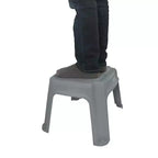Sgabello a un gradino Gracious Living, Sgabello piccolo, 24 cm, Bianco