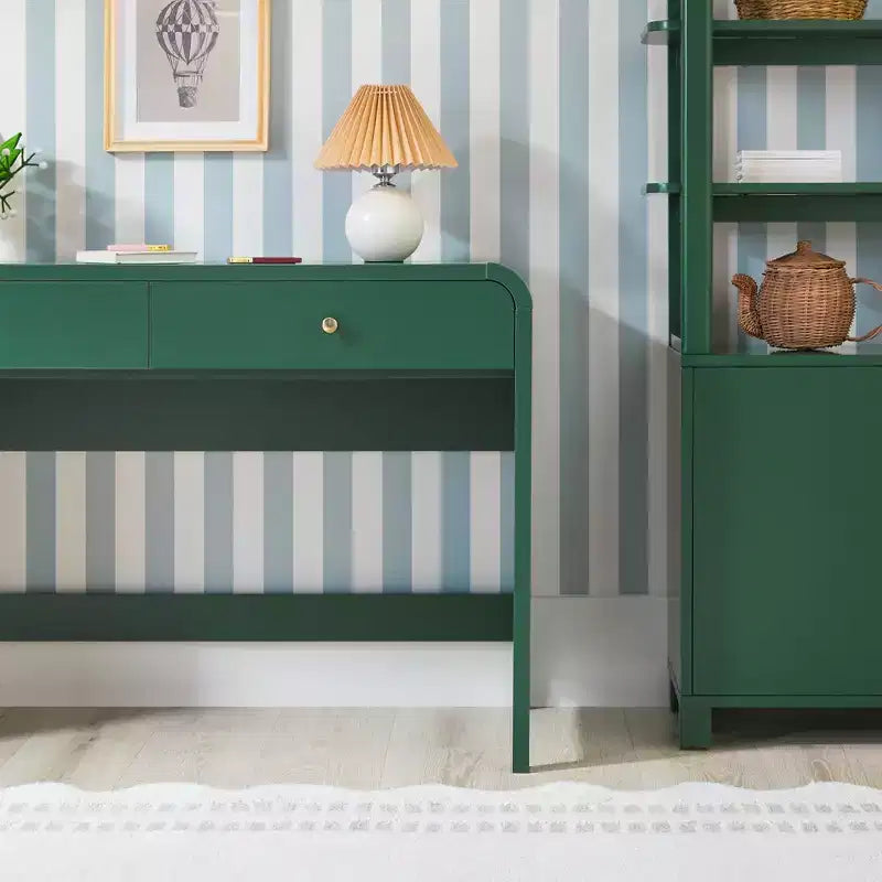 Scrivania da Scrittura dal Design Curvo Moderno Walker Edison Zoey