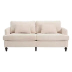 Mid Century Chenille Fabric Loveseat Sofa, 2-Seat Upholstered Modern Couch