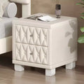 Elegant Velvet Luxury Velvet 2 Drawer Nightstand for Bedroom Living Room