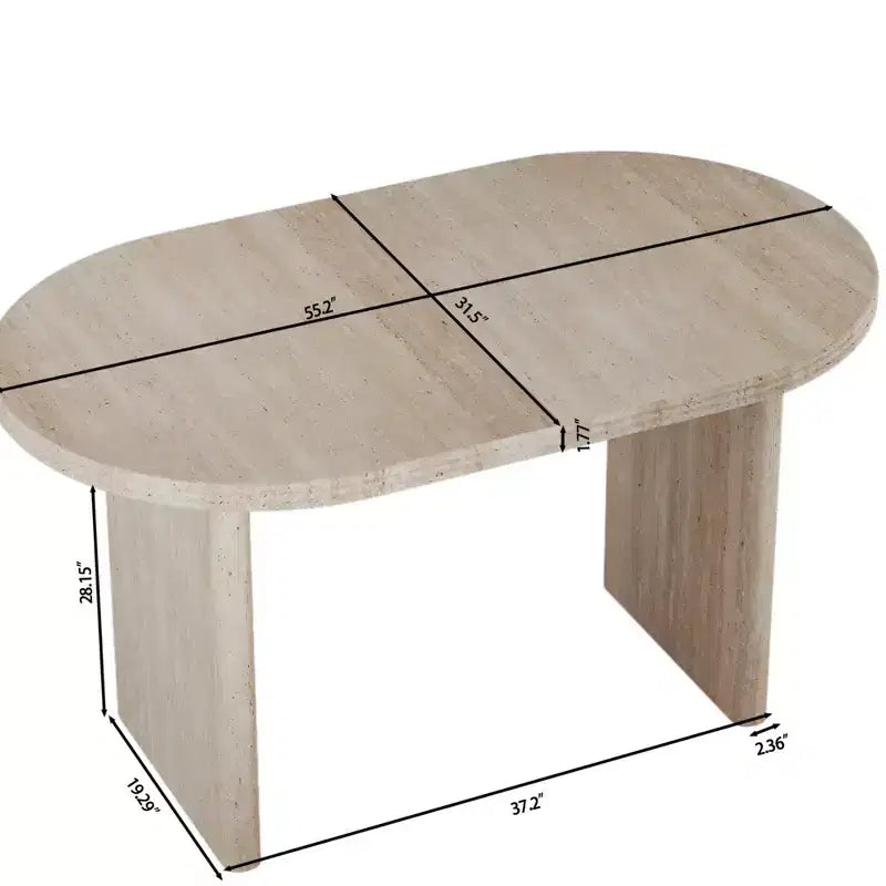 55.12-70.87Modern Extendable Dining Table with removable extension leaves,Mid-century modern style home table,Suitable for dining rooms