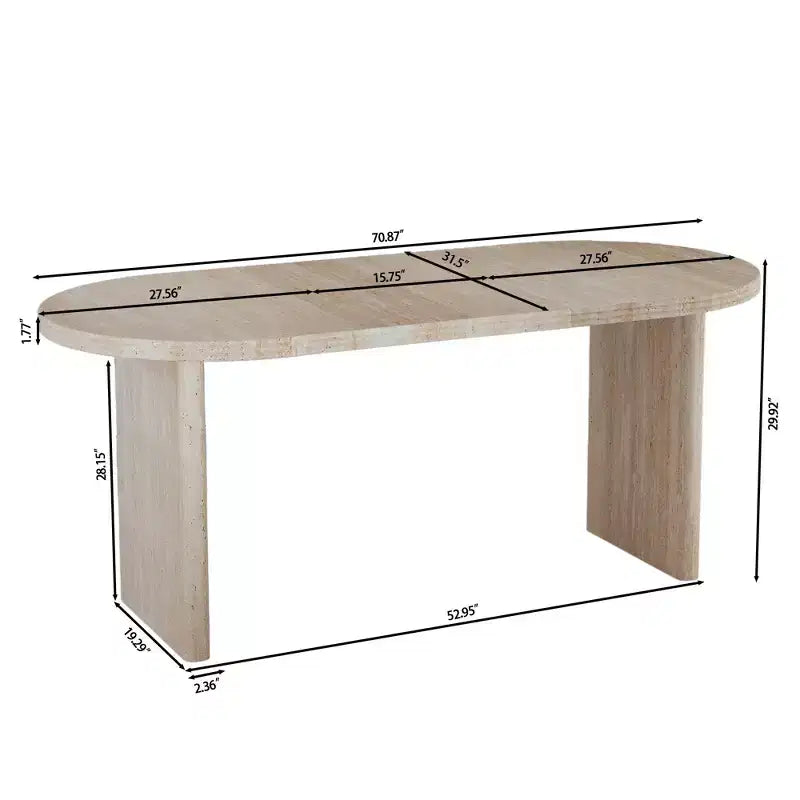 55.12-70.87Modern Extendable Dining Table with removable extension leaves,Mid-century modern style home table,Suitable for dining rooms