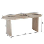 55.12-70.87Modern Extendable Dining Table with removable extension leaves,Mid-century modern style home table,Suitable for dining rooms