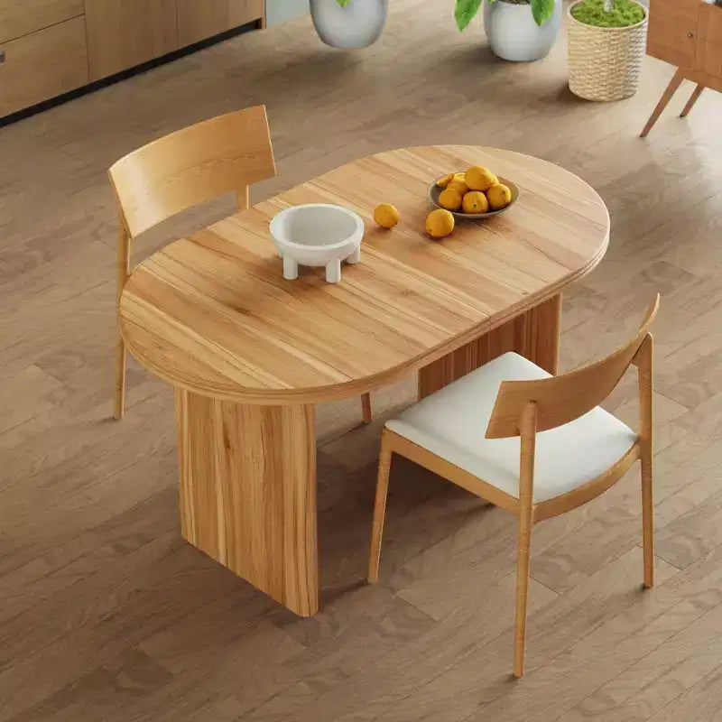 55.12-70.87Modern Extendable Dining Table with removable extension leaves,Mid-century modern style home table,Suitable for dining rooms