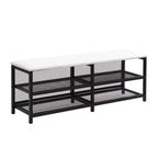 MAYEERTY Letto a Piattaforma Rivestito in Pile Teddy con Contenitore Sottoposto, Design Curvo e Robusta Struttura Solida