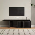 JVNOXK Mobile TV Allungabile da 60,6-84,3'' per TV Fino a 55 Pollici, Porta TV Moderno, Centro di Intrattenimento con Contenitore, per Soggiorno, Camera da Letto, Noce
