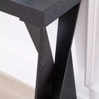 Consolle in legno GDFStudio Bryce Modern da 58,3 con gambe incrociate
