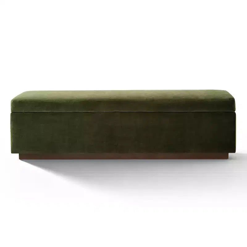 60 Moderno Velluto Panche Contenitore Imbottite, Elegante Seduta da Salotto con Contenitore Nascosto, Panchina da Fondo Letto e Ingresso-Panipeachy