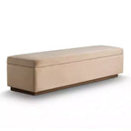60 Moderno Velluto Panche Contenitore Imbottite, Elegante Seduta da Salotto con Contenitore Nascosto, Panchina da Fondo Letto e Ingresso-Panipeachy