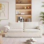 Dyonery 70 Loveseat Divano a due posti in velluto a coste, divano a due posti moderno, divano sfoderabile con seduta profonda, 2 ampi cuscini bracciolo e schienale morbido