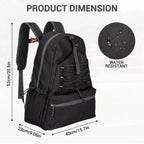 Zaino da tennis con scomparto imbottito per racchetta e borsa per scarpe ventilata, borsa sportiva leggera per racchette da pickleball e badminton