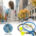 Zaino da tennis con scomparto imbottito per racchetta e borsa per scarpe ventilata, borsa sportiva leggera per racchette da pickleball e badminton