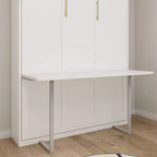 GDFStudio Winslow Letto a scomparsa moderno in legno con scrivania integrata e gambe automatiche
