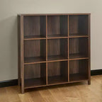 ClosetMaid Mensola Regolabile a 9 Cubi in Legno, Scaffale per Cameretta, Libreria per Organizzazione Casa, Castagno Scuro