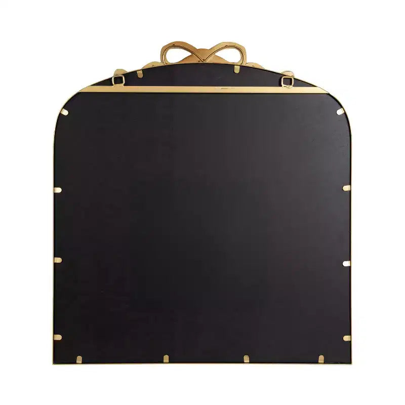 Specchio ad arco con nastro Kate and Laurel Arendahl, oro, 28x30