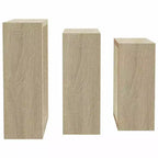 vidaXL Set 3 Scaffali Cubici a Muro Rovere Sonoma MDF Grande, Medio, Piccolo