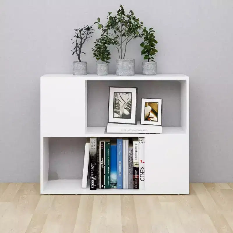 vidaXL Mobile TV Bianco Legno Multistrato 80x24x63 cm Mobile Porta TV