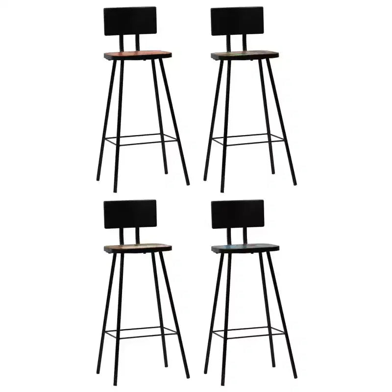 vidaXL Bar Chair Set of 2 Multicolor