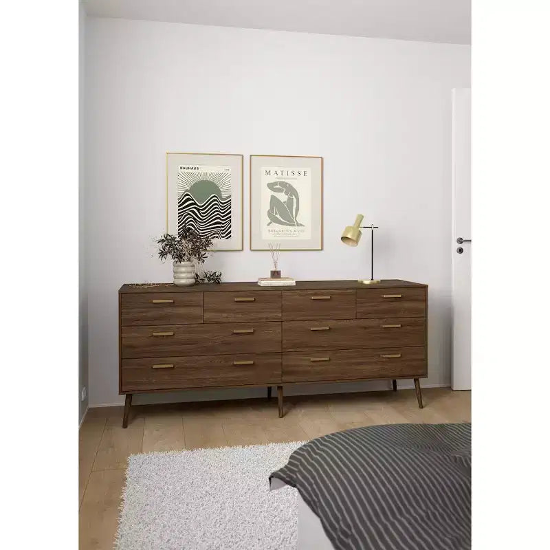 Tvilum, Cassettiera doppia Tone a 8 cassetti, Quercia Moka