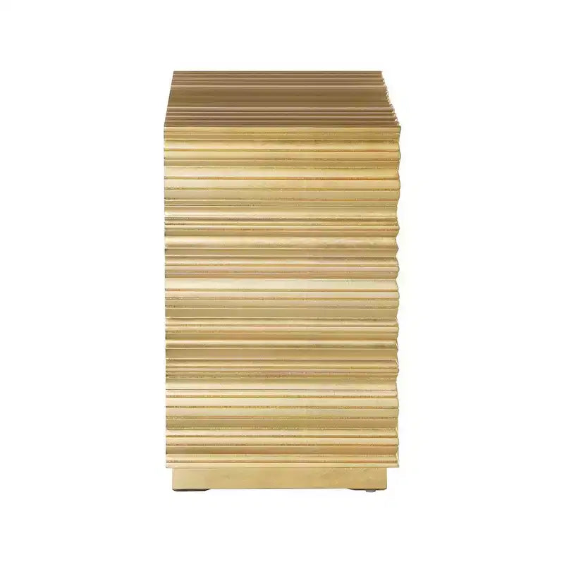 Meridian Furniture Tavolino Golda Gold