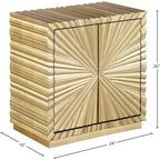 Meridian Furniture Tavolino Golda Gold