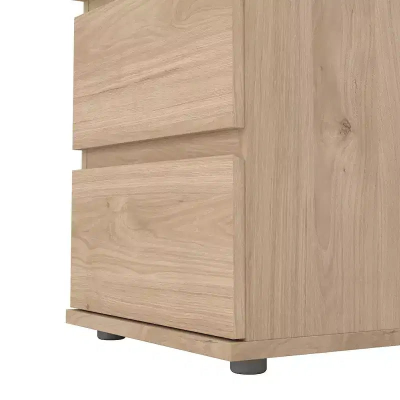 Tvilum, comodino Aurora a 2 cassetti, Jackson Hickory