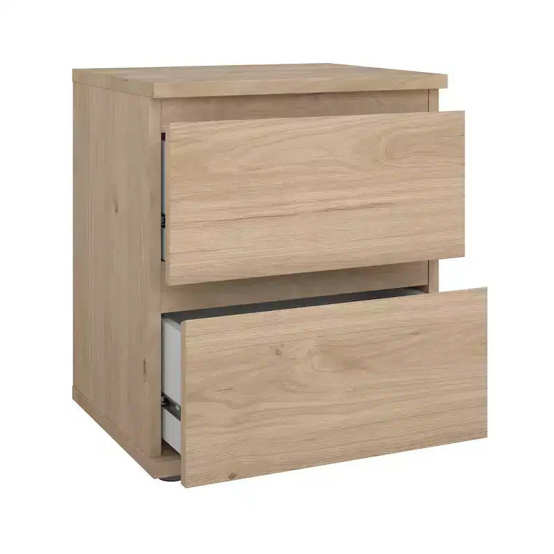 Tvilum, comodino Aurora a 2 cassetti, Jackson Hickory